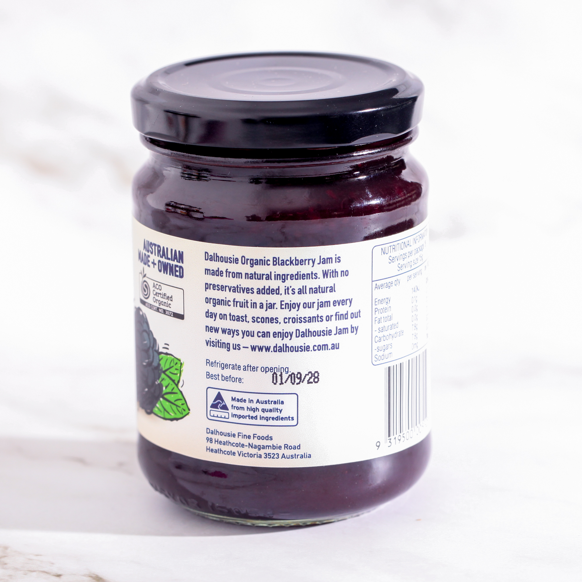 Organic Strawberry Jam - Dalhousie